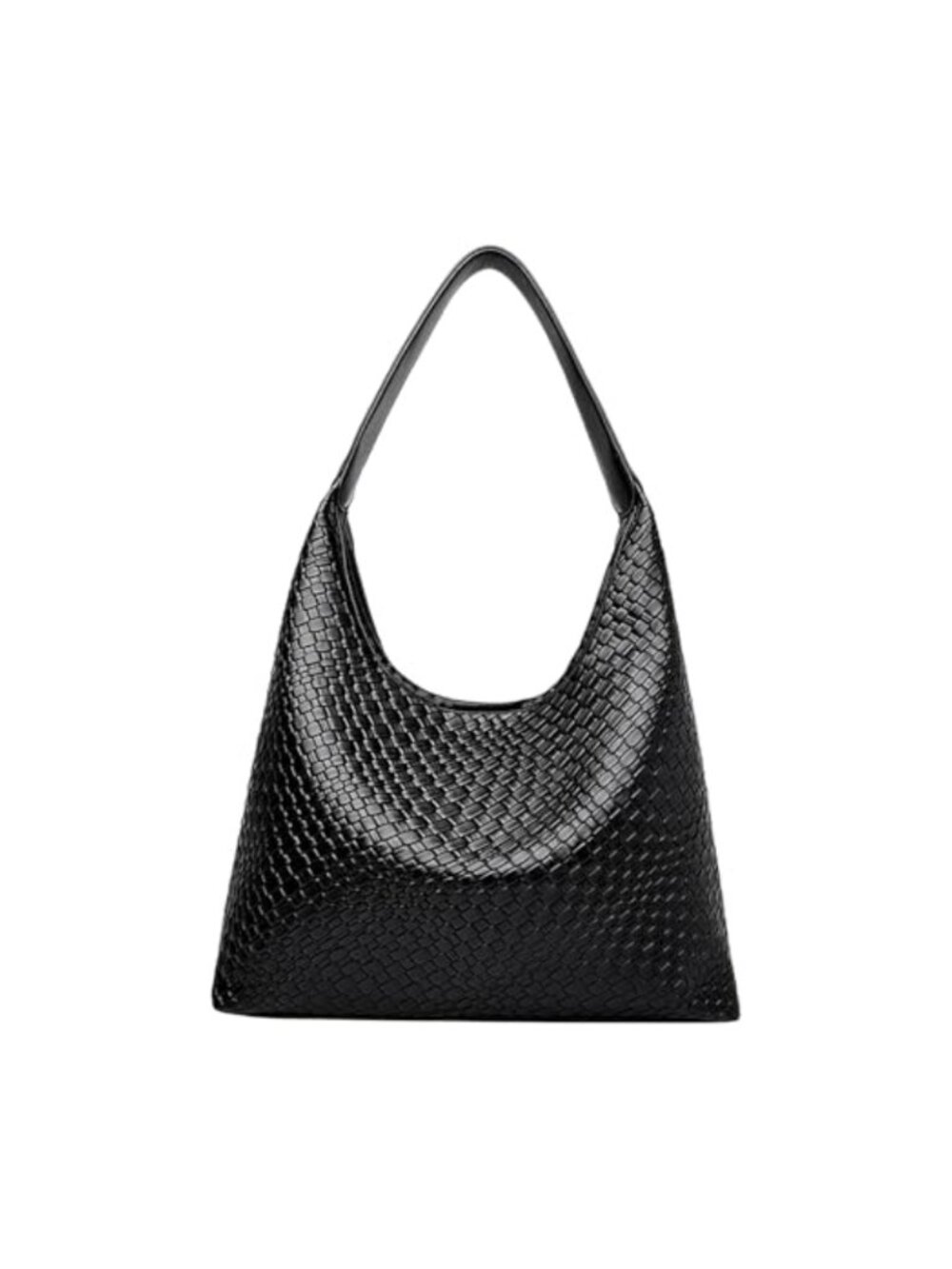 Woven Leather Tote Bag Shoulder Handbag Women